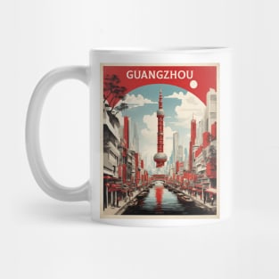 Guangzhou China Vintage Poster Tourism Mug